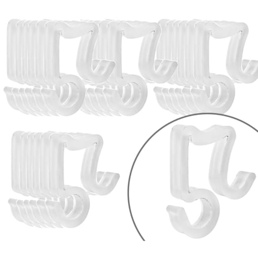 Zawieszka Uchwyty 24 x Hak Haczyk do Rynien Zawieszania Lampek Świątecznych