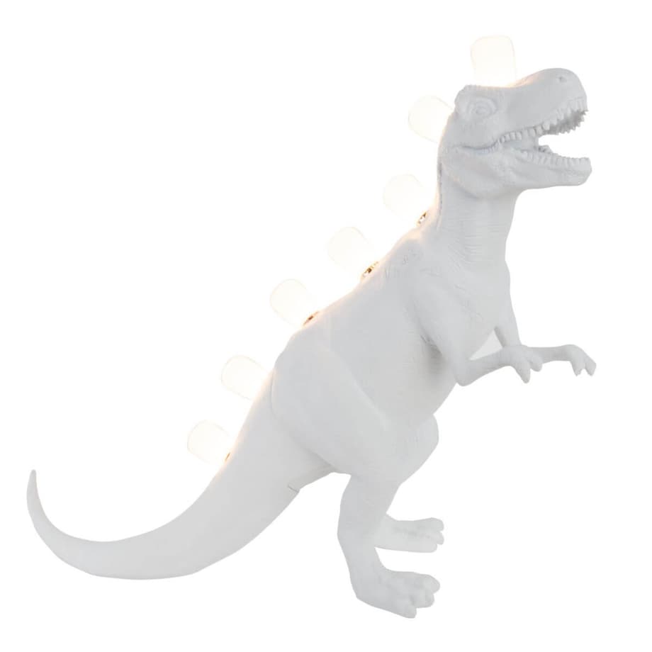 Stołowa lampka dinozaur Tirex TL0104 Yaskr LED 14W dziecięca biały