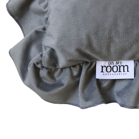 Poszewka Pościel Na Poduszkę Jasiek Z Falbanką 40X40 Grafit