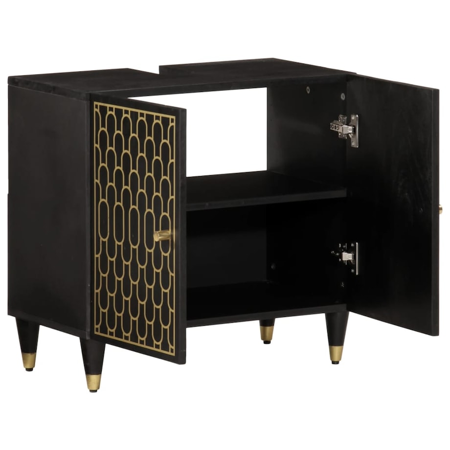 vidaXL Szafka pod umywalkę, 62x33x58 cm, lite drewno mango