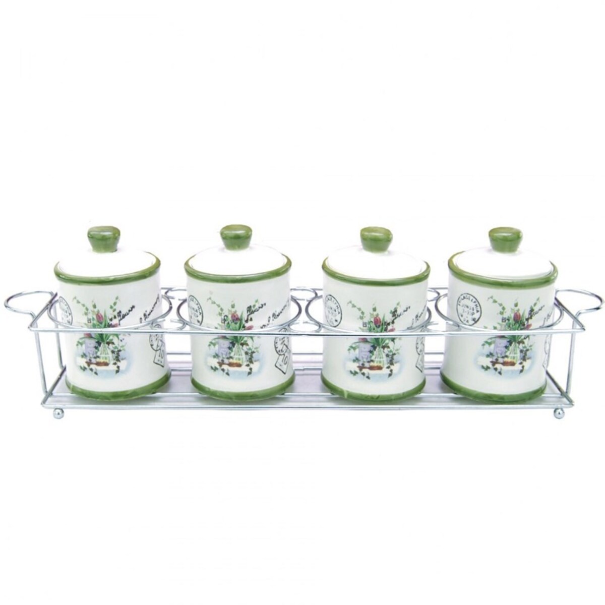 Maestro zestaw 4 pojemników na przyprawy MR2006504CS