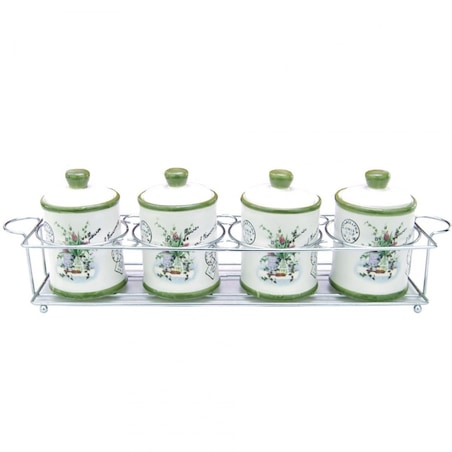 Maestro zestaw 4 pojemników na przyprawy MR2006504CS