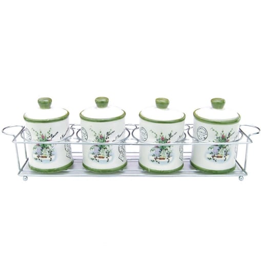 Maestro zestaw 4 pojemników na przyprawy MR2006504CS