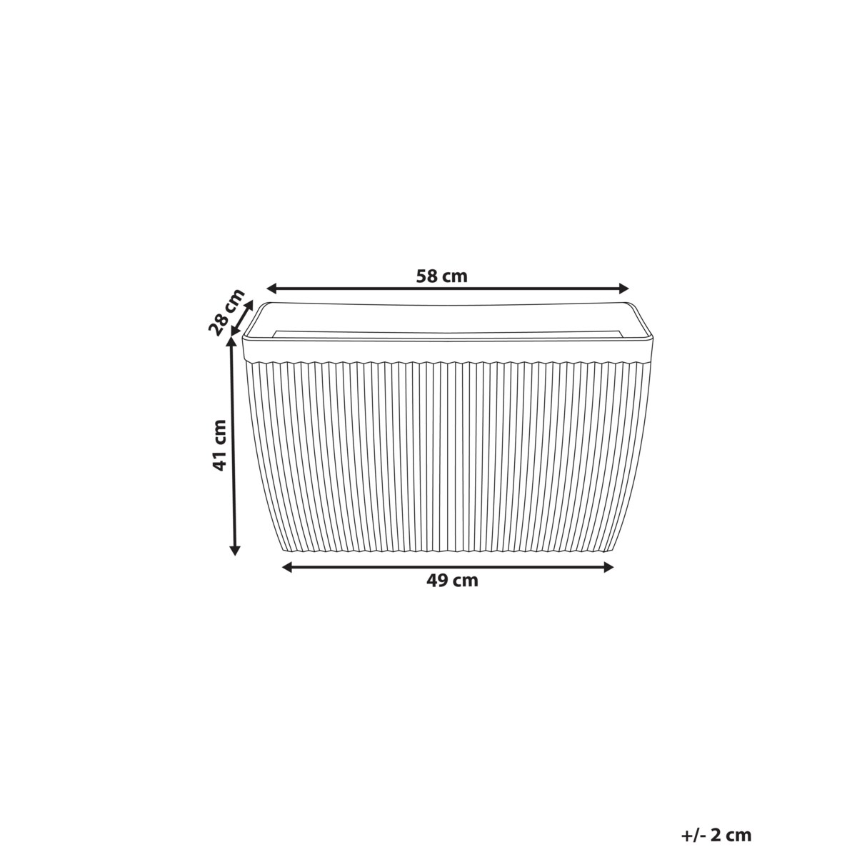 Doniczka SISAL Plastik Beżowy