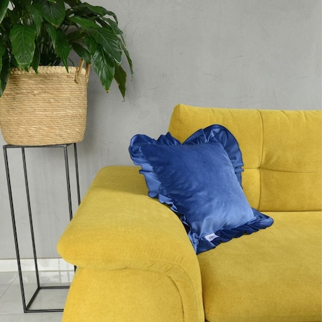 Poszewka Pościel Na Poduszkę Jasiek Z Falbanką 40X40 Granat