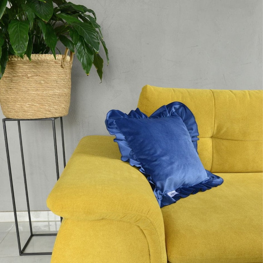 Poszewka Pościel Na Poduszkę Jasiek Z Falbanką 40X40 Granat