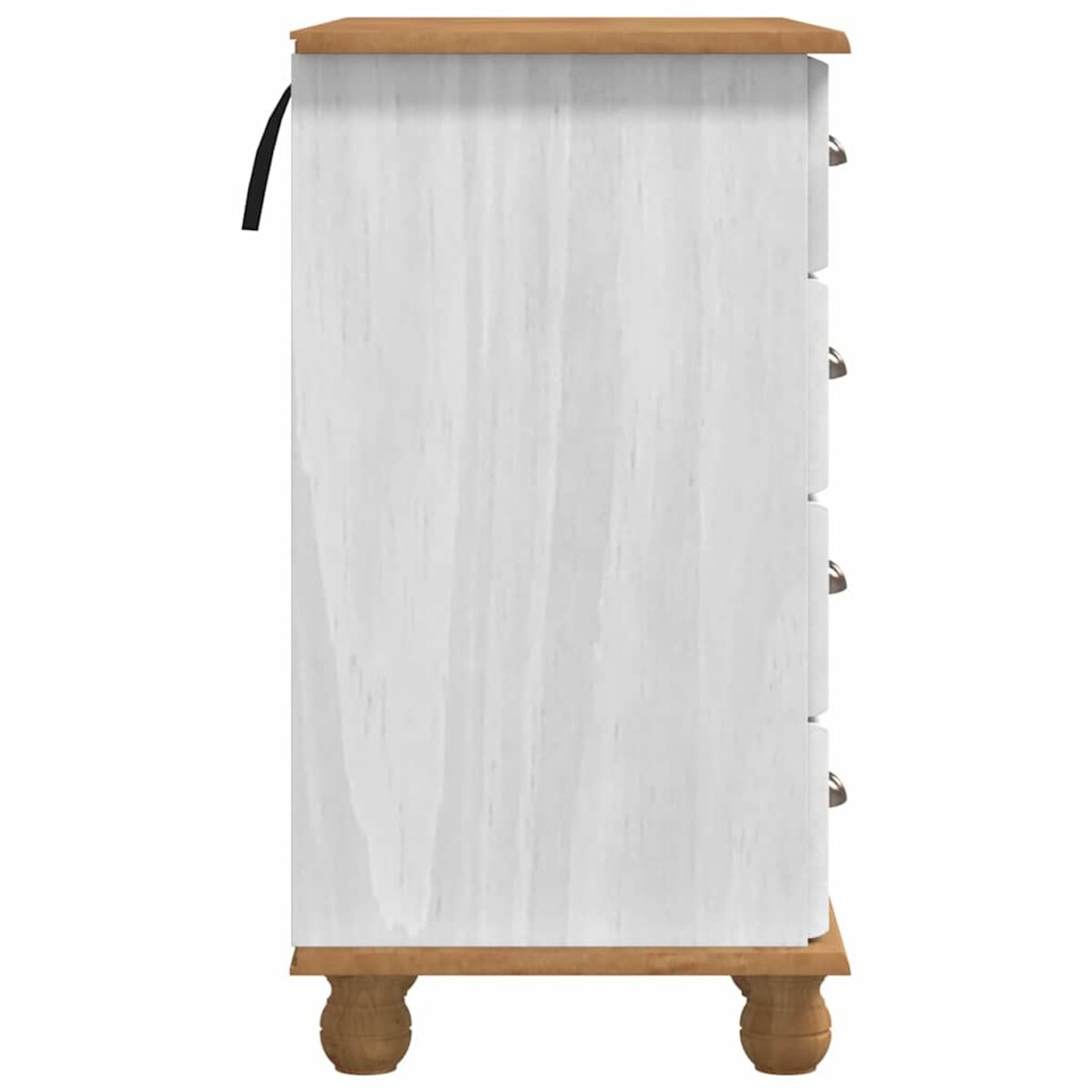 vidaXL Biurko ASKIM Biały 95 x 40 x 75 cm Lite drewno sosnowe