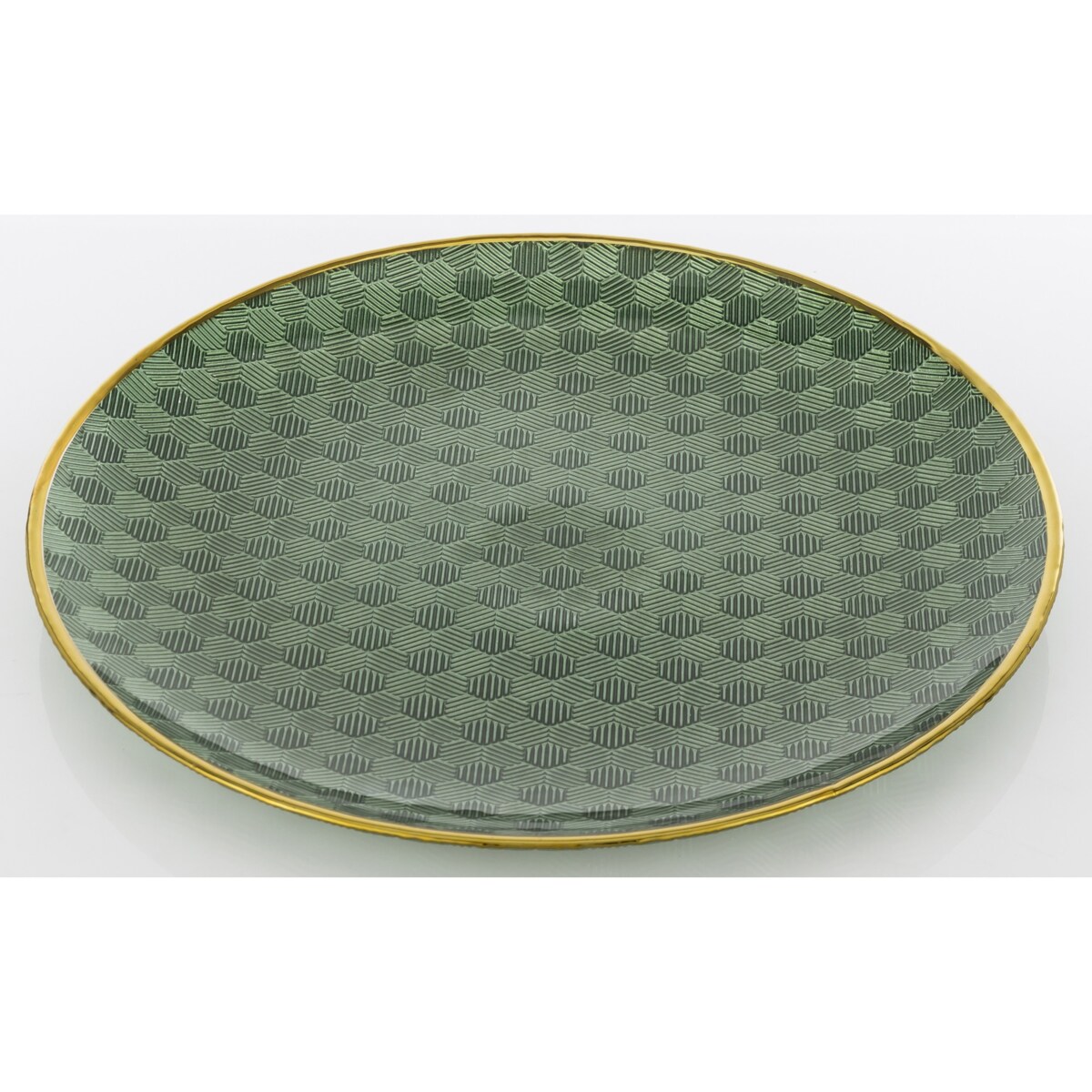 Podstawka dekoracyjna pod talerz, Ø 33x3 cm PULVINAR-2 zielona