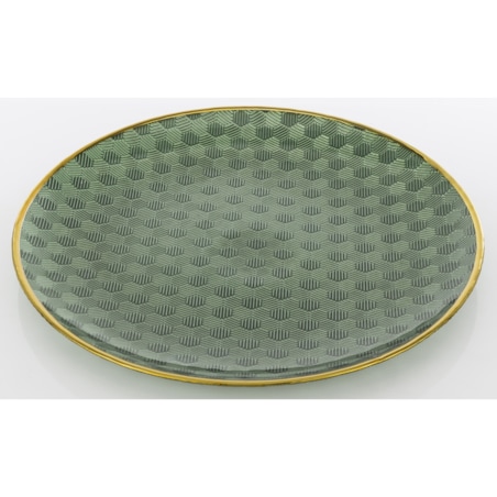 Podstawka dekoracyjna pod talerz, Ø 33x3 cm PULVINAR-2 zielona