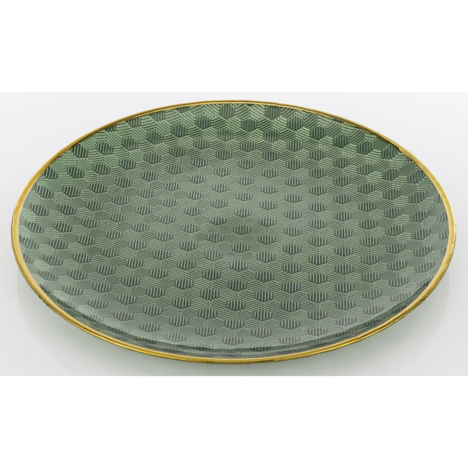 Podstawka dekoracyjna pod talerz, Ø 33x3 cm PULVINAR-2 zielona