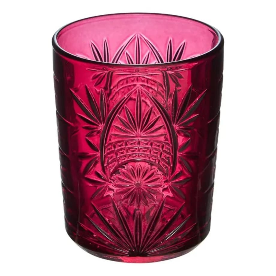 Komplet 4 szklanek, 350 ml, Ayla, odcienie różu