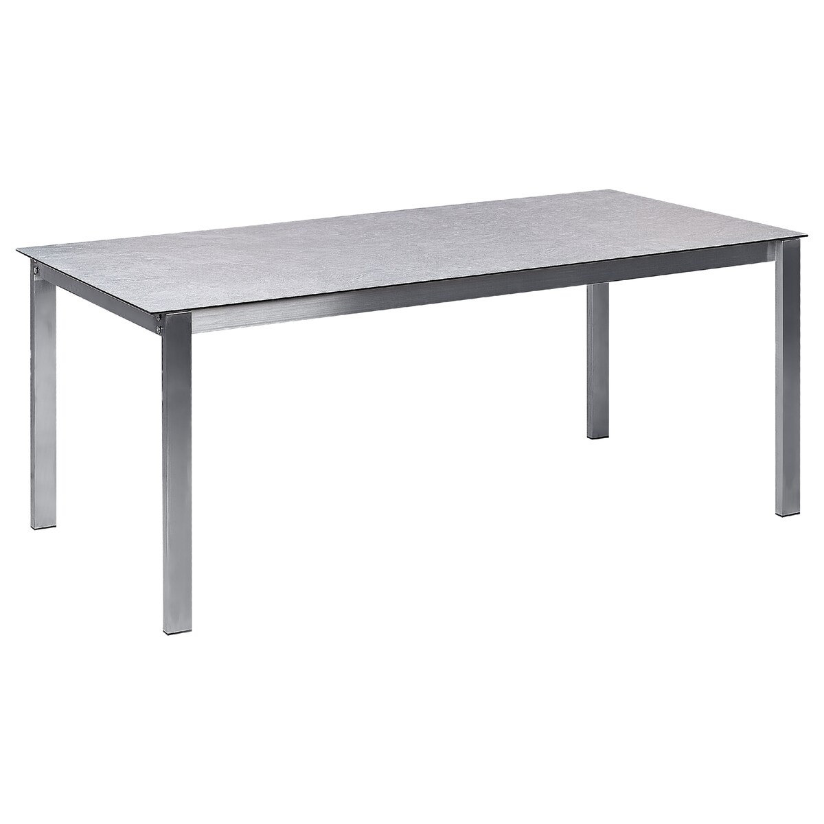Stół ogrodowy COSOLETO 180 cm 90 cm Szkło Szary