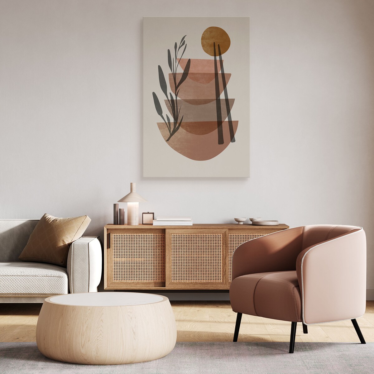 Obraz Abstrakcja Naczynia Japońskie 30x40cm