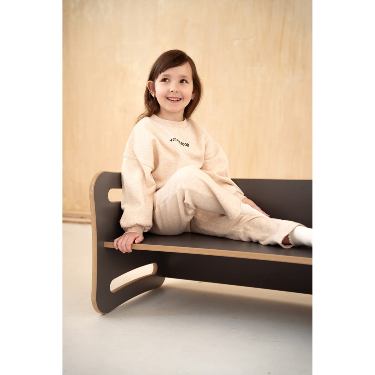 Krzesełko / stolik 2w1 - LONGY - szary