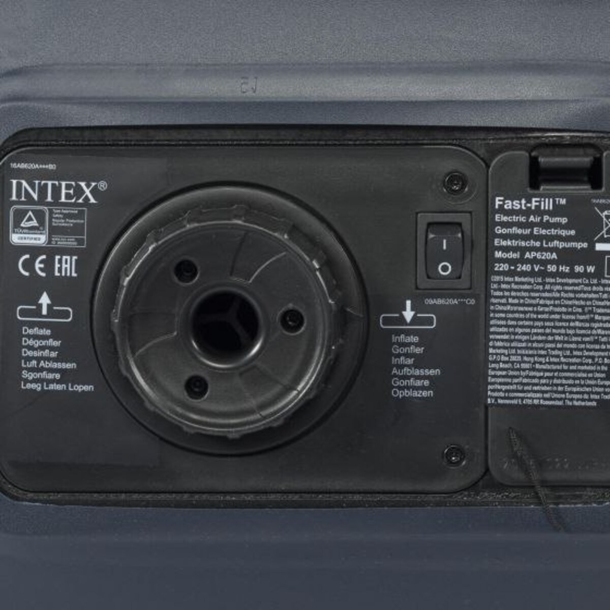 Materac welurowy z pompką 191x99x42 cm INTEX