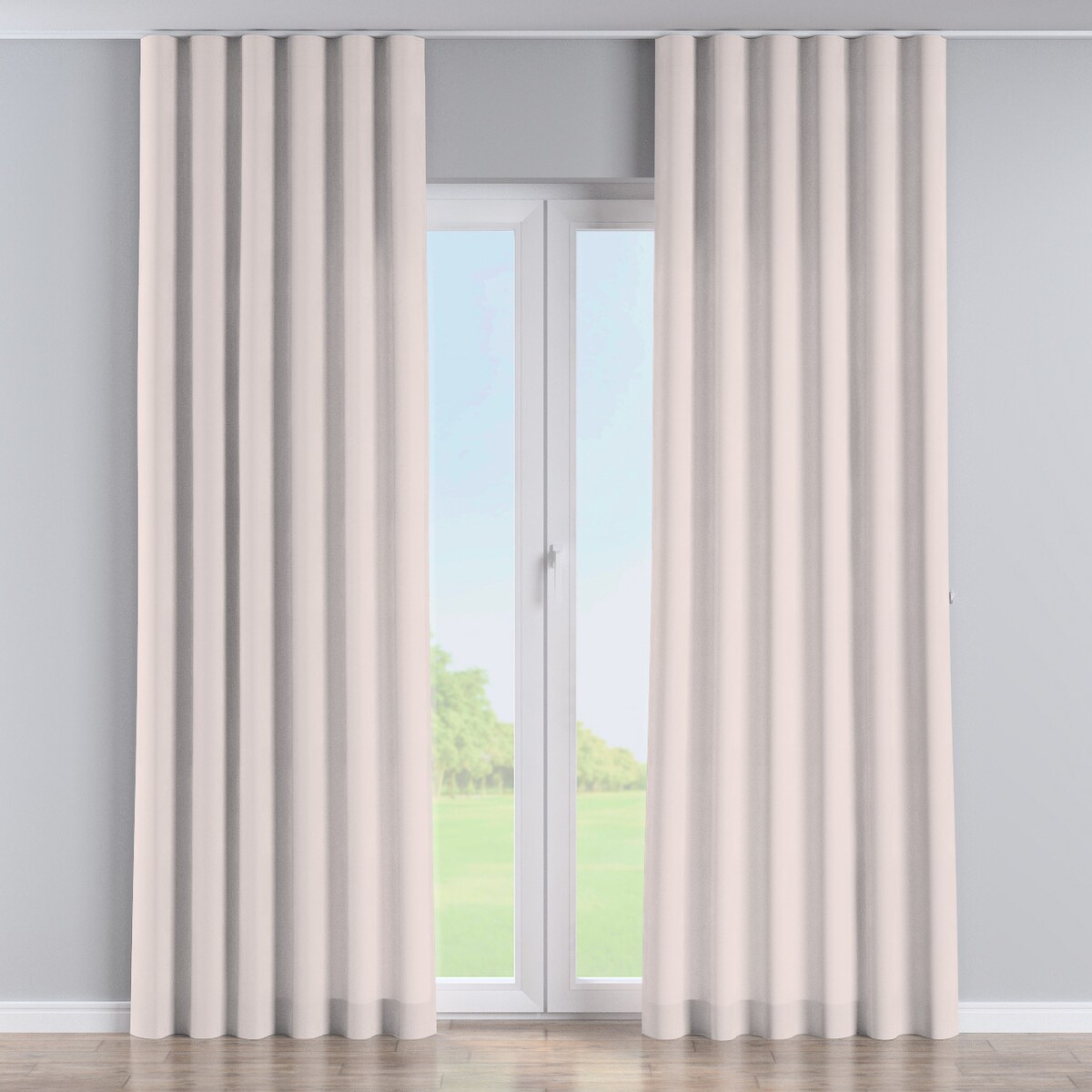 Zasłona na taśmie wave 130x245 ecru