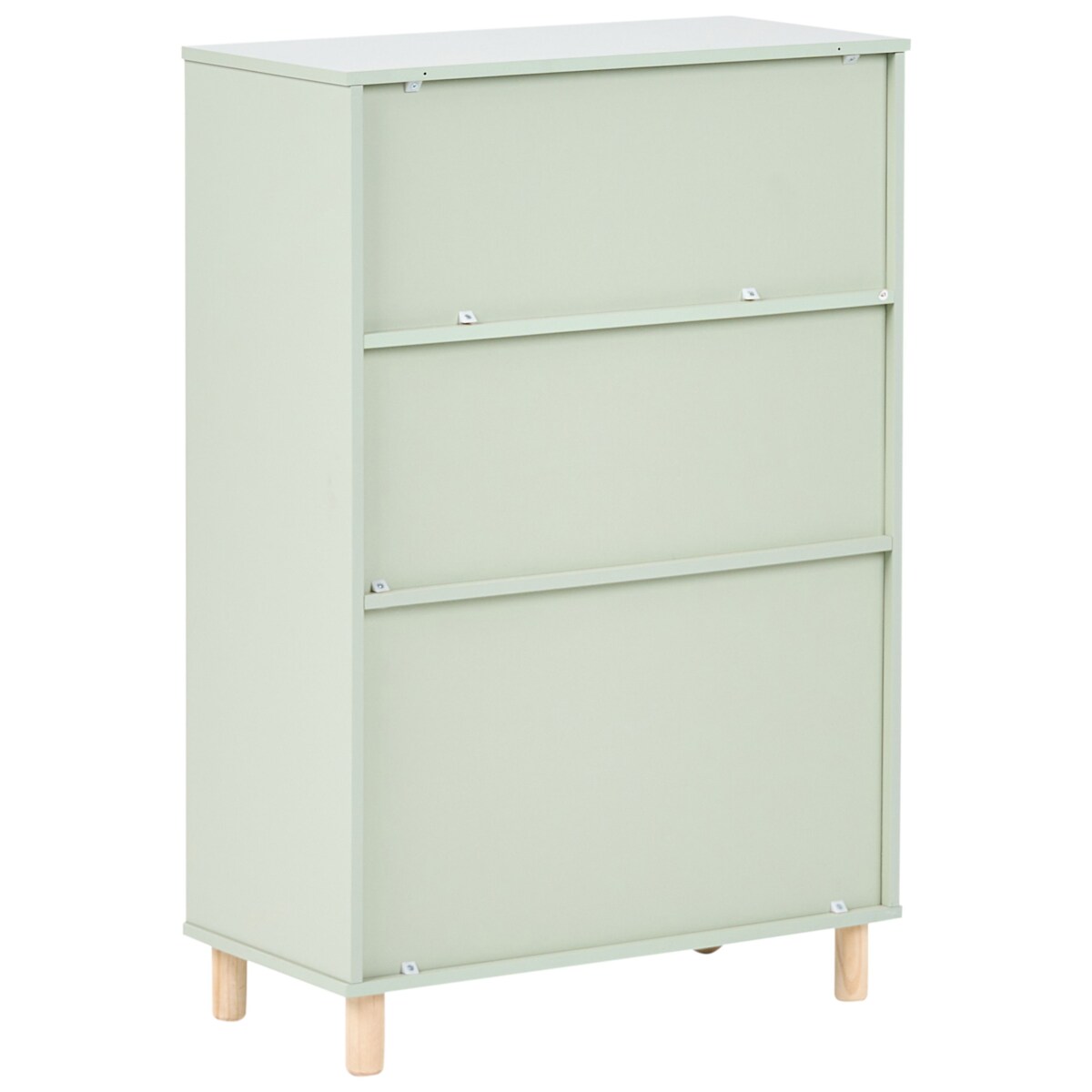 Regał na książki 3 półki NOBBY 90 cm Jasnozielony