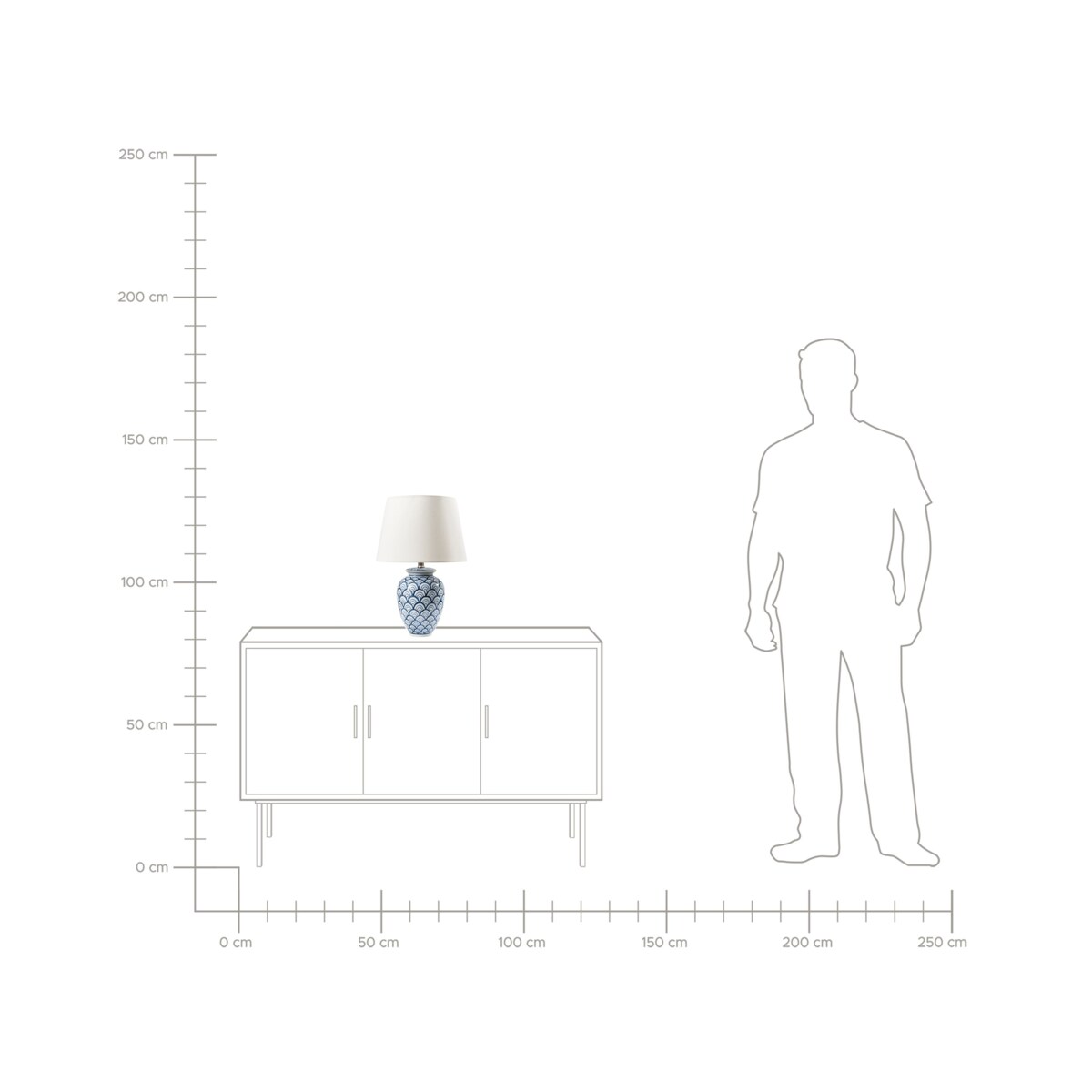 Lampa stołowa JAUCA Porcelana Biały