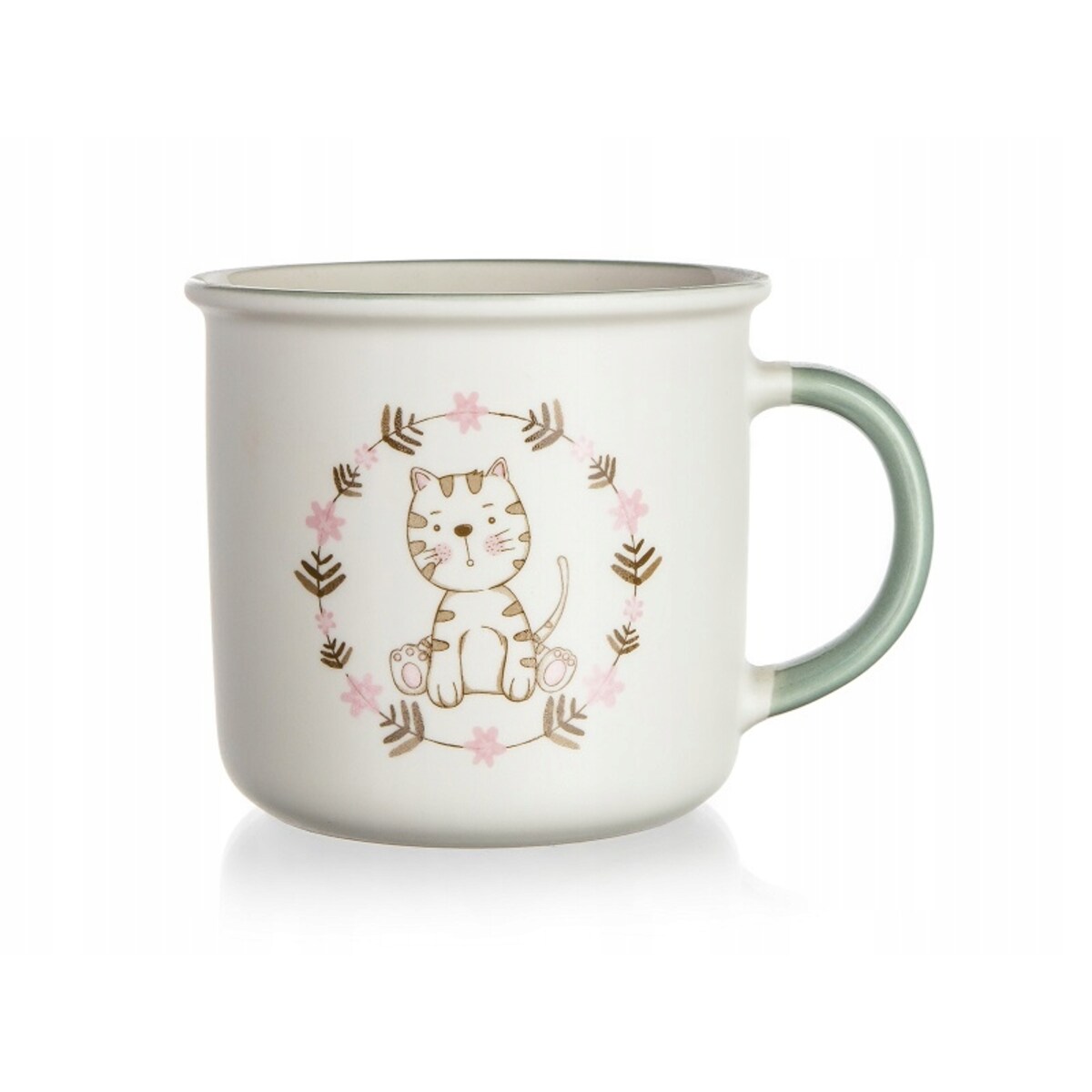 KUBEK CERAMICZNY dla dzieci 400 ml kotek na napoje herbatę soczki kompot