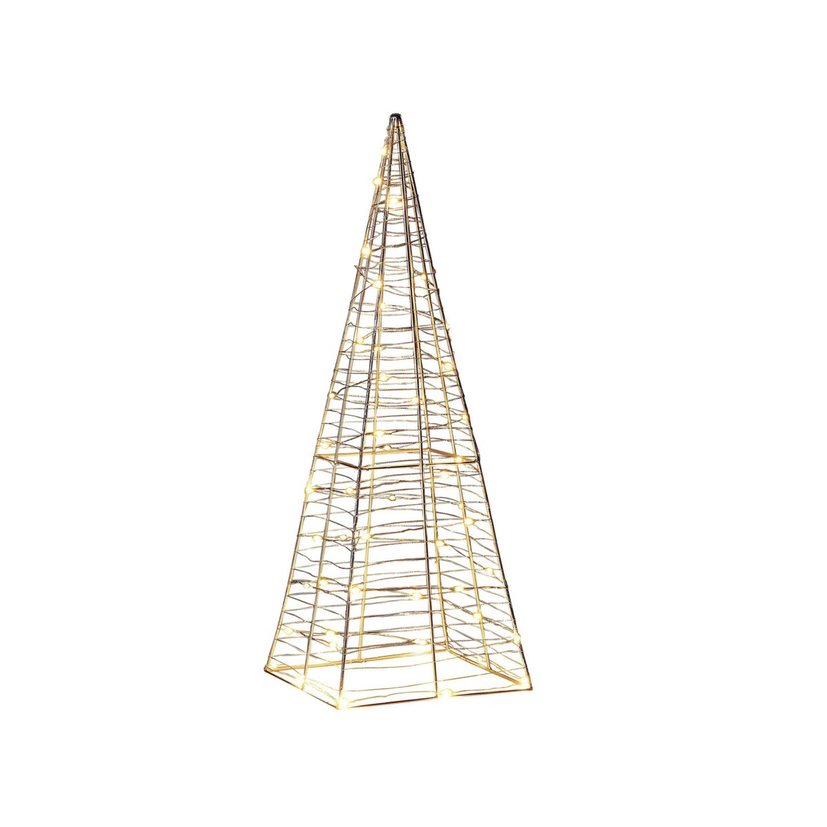 Dekoracja ogrodowa LED choinka 60 cm srebrna PUKSALA