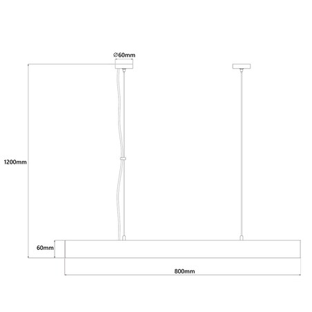 Lampa sufitowa wisząca Light Prestige Cali czarny LED 2700K-6500K (SMART) 1 szt.