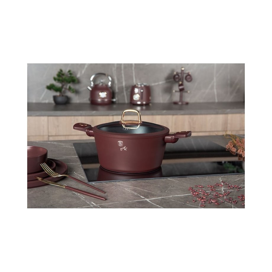 Garnek z pokrywką 30cm BerlingerHaus Leonardo Collection BH-8043