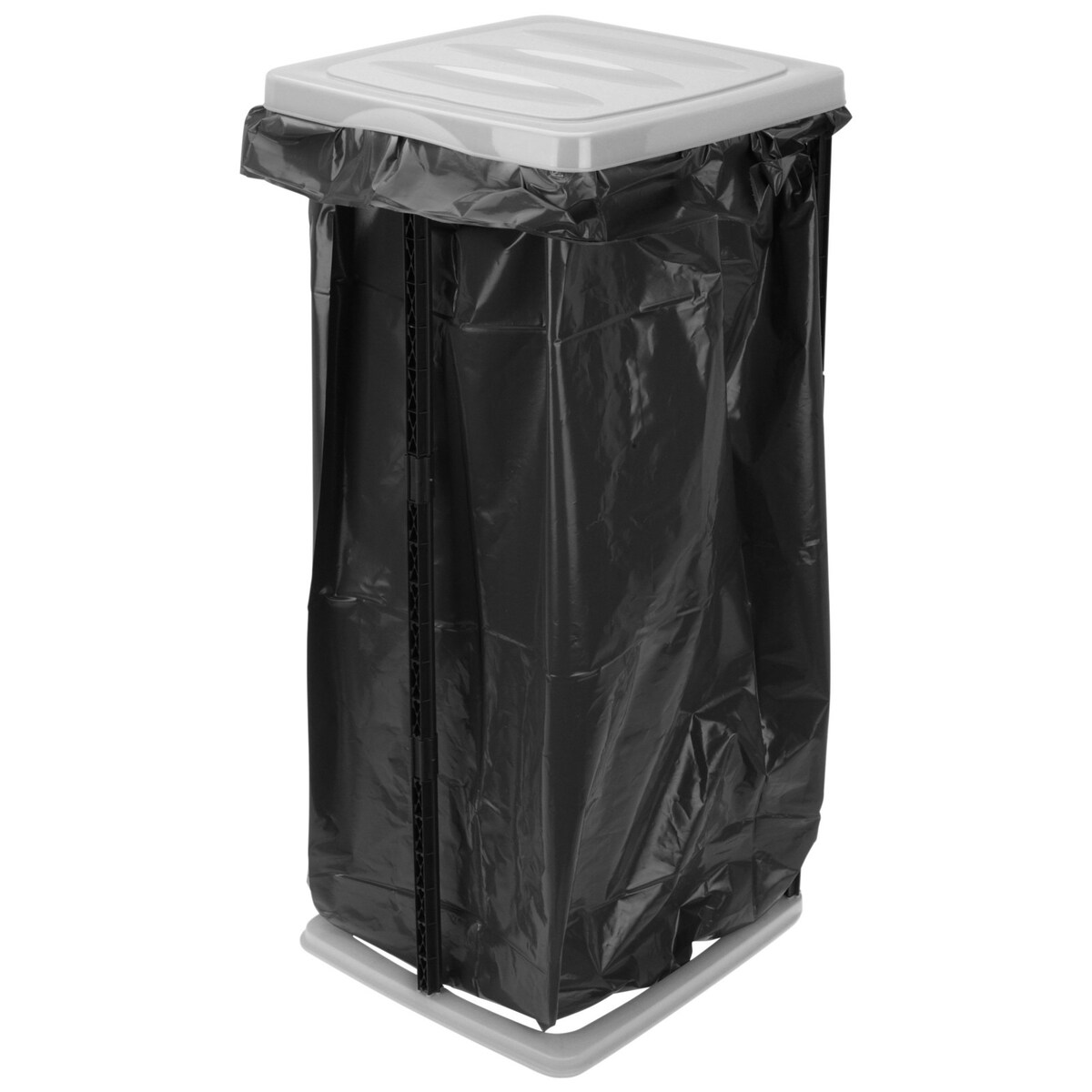 Kosz na śmieci 60 L, z pokrywą, na stelażu