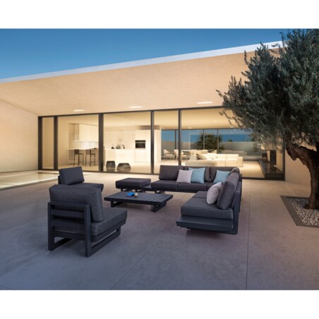 BIZZOTTO stolik ogrodowy INFINITY 73,5 ciemny szary