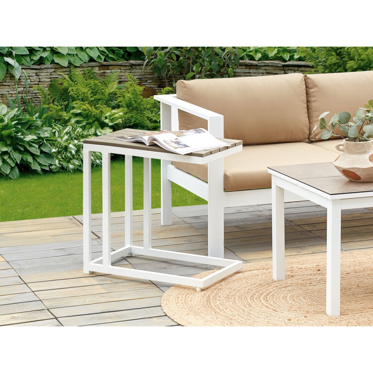 Stół ogrodowy MDF Biały MESSINA