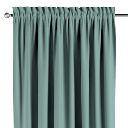 Zasłona na kanale z grzywką 1 szt. 130x260 miętowy