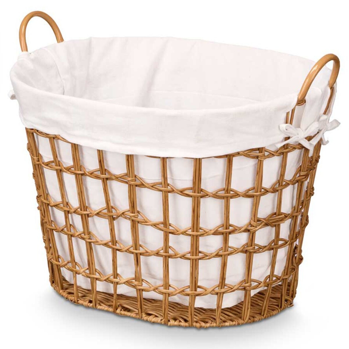 Kosz na pranie 40x56x43 cm CORNIX OVAL natural