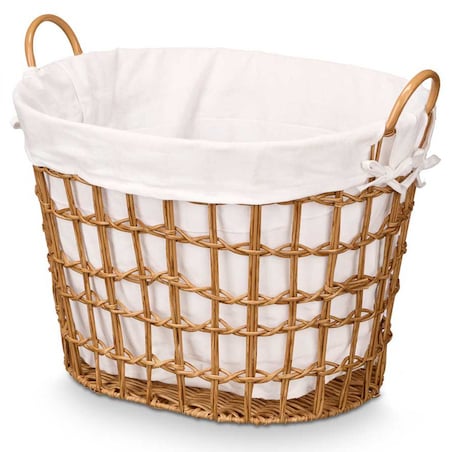 Kosz na pranie 40x56x43 cm CORNIX OVAL natural