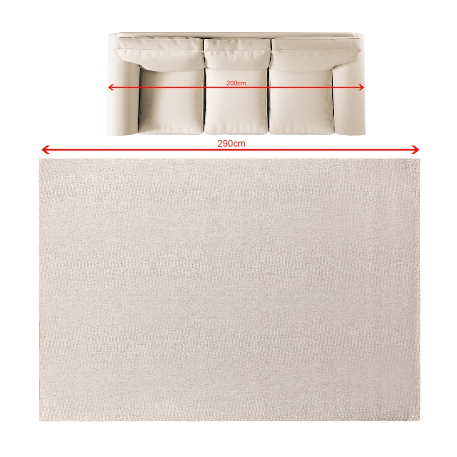 Dywan Solaro linen grey 200x290 cm, 200x290 cm