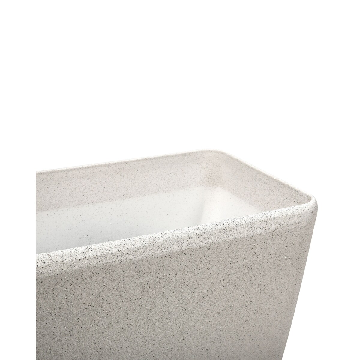 Zestaw 2 doniczek BARIS Kamień 74 cm Beżowy