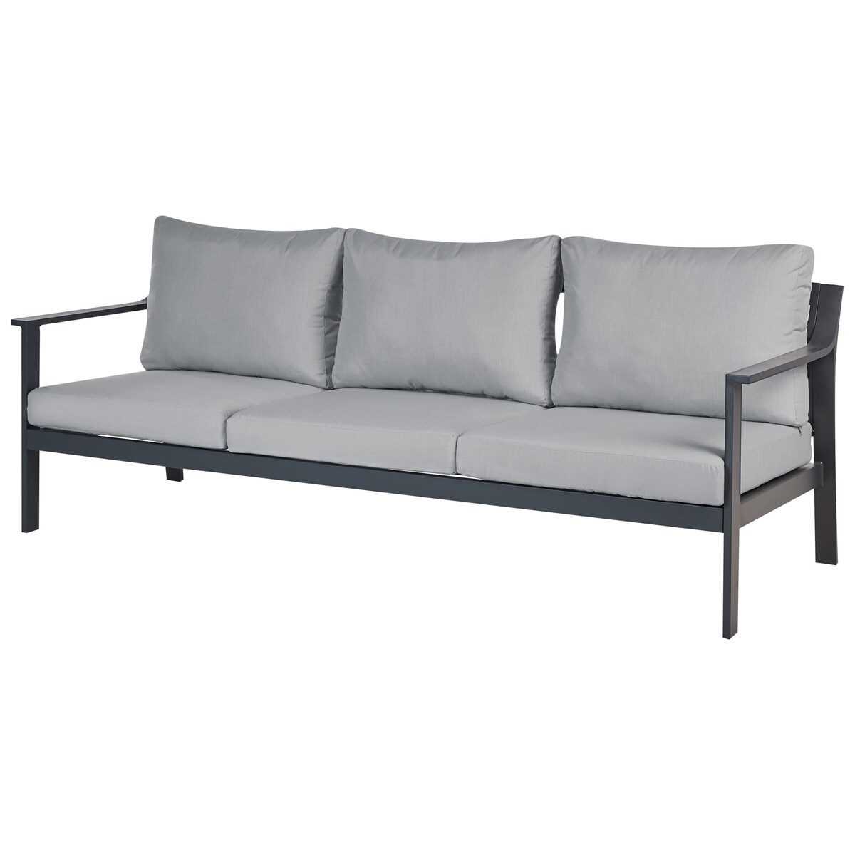 Sofa ogrodowa dla 3 osób KIATO Metal Ciemnoszary