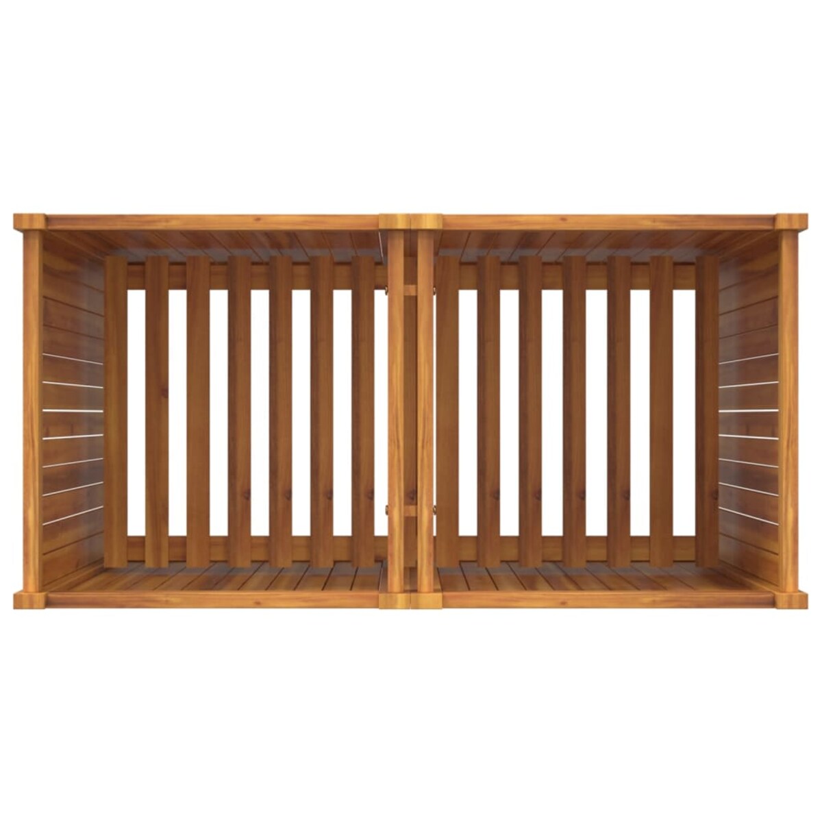 vidaXL Donica ogrodowa z wyściółką, 100x50x100cm, lite drewno akacjowe