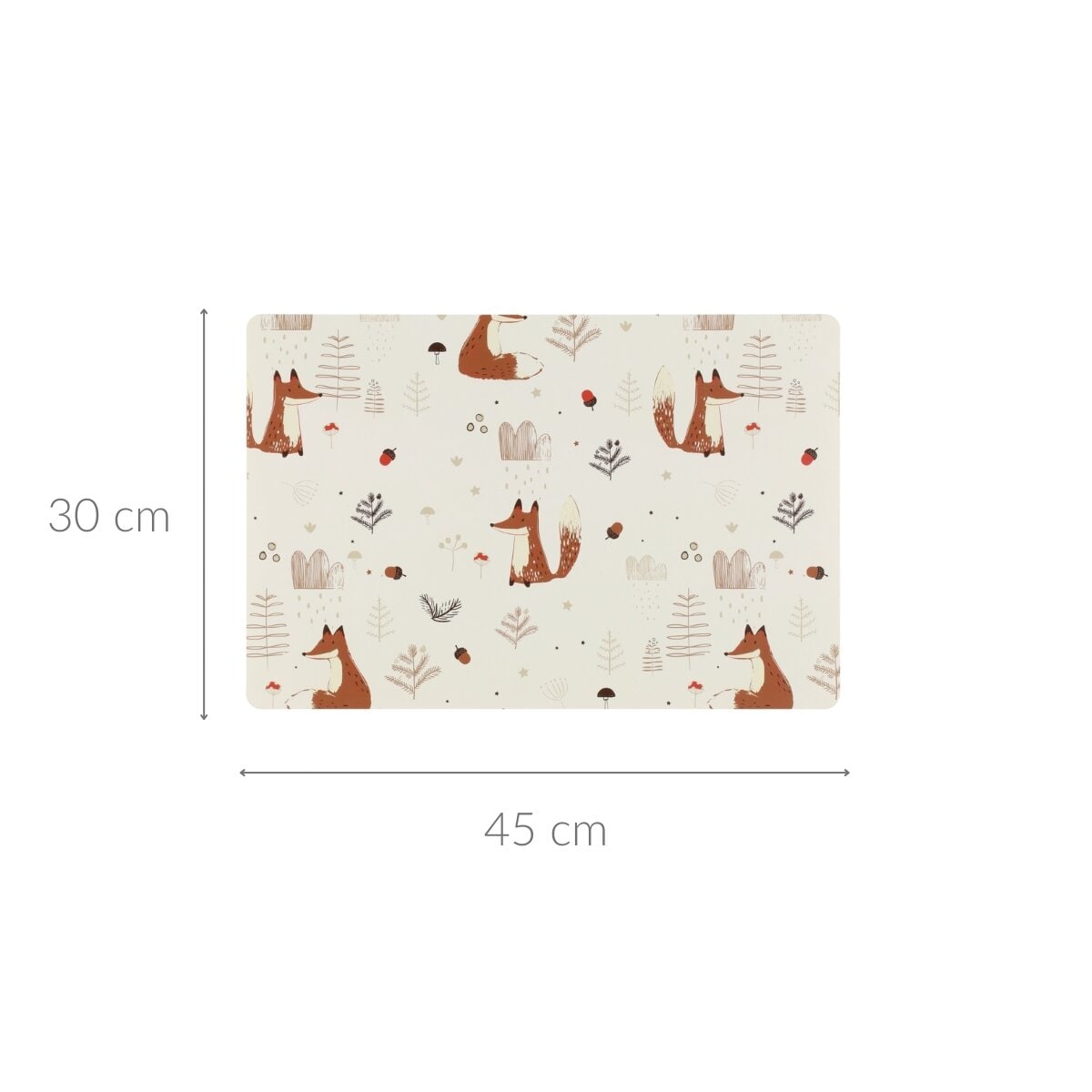 Podkładka do jedzenia dla dzieci FOX, 45 x 30 cm