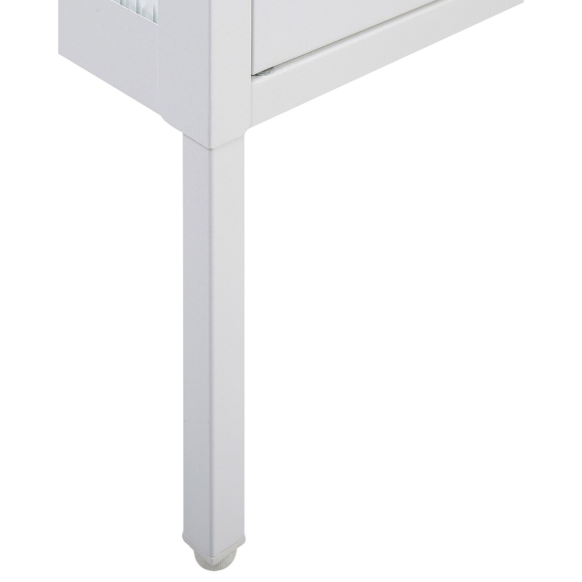 Witryna dwudrzwiowa metalowa biała SARRE