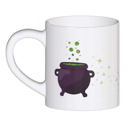 Ceramiczny kubek z uchwytem NAPAR CZAROWNICY do kawy herbaty czekolady 250ml - prezent upominek na Halloween dla kobiety żony mamy teściowej dziewczyny koleżanki
