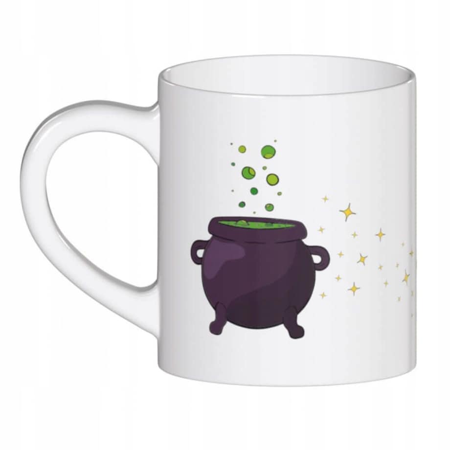 Ceramiczny kubek z uchwytem NAPAR CZAROWNICY do kawy herbaty czekolady 250ml - prezent upominek na Halloween dla kobiety żony mamy teściowej dziewczyny koleżanki