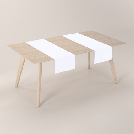 Bieżnik prostokątny 40x130 śnieżnobiały