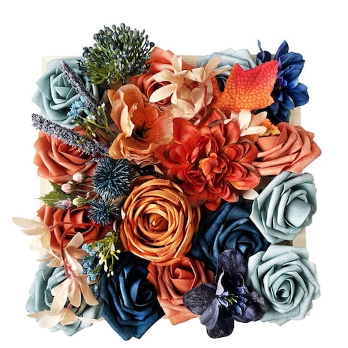 Kwiaty w ramce - ozdoba DIY - Żywioły ziemi