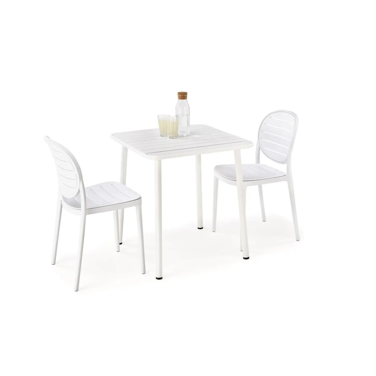 Krzesło K529 białe z tworzywa PVC