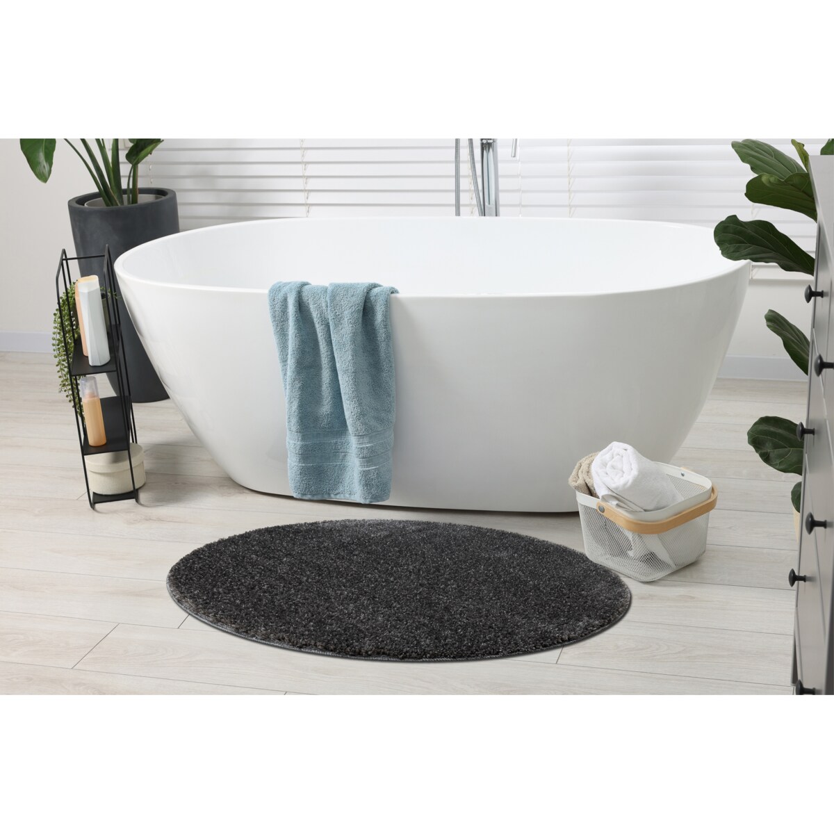 Dywan łazienkowy SYNERGY koło glamour, koło 50 cm