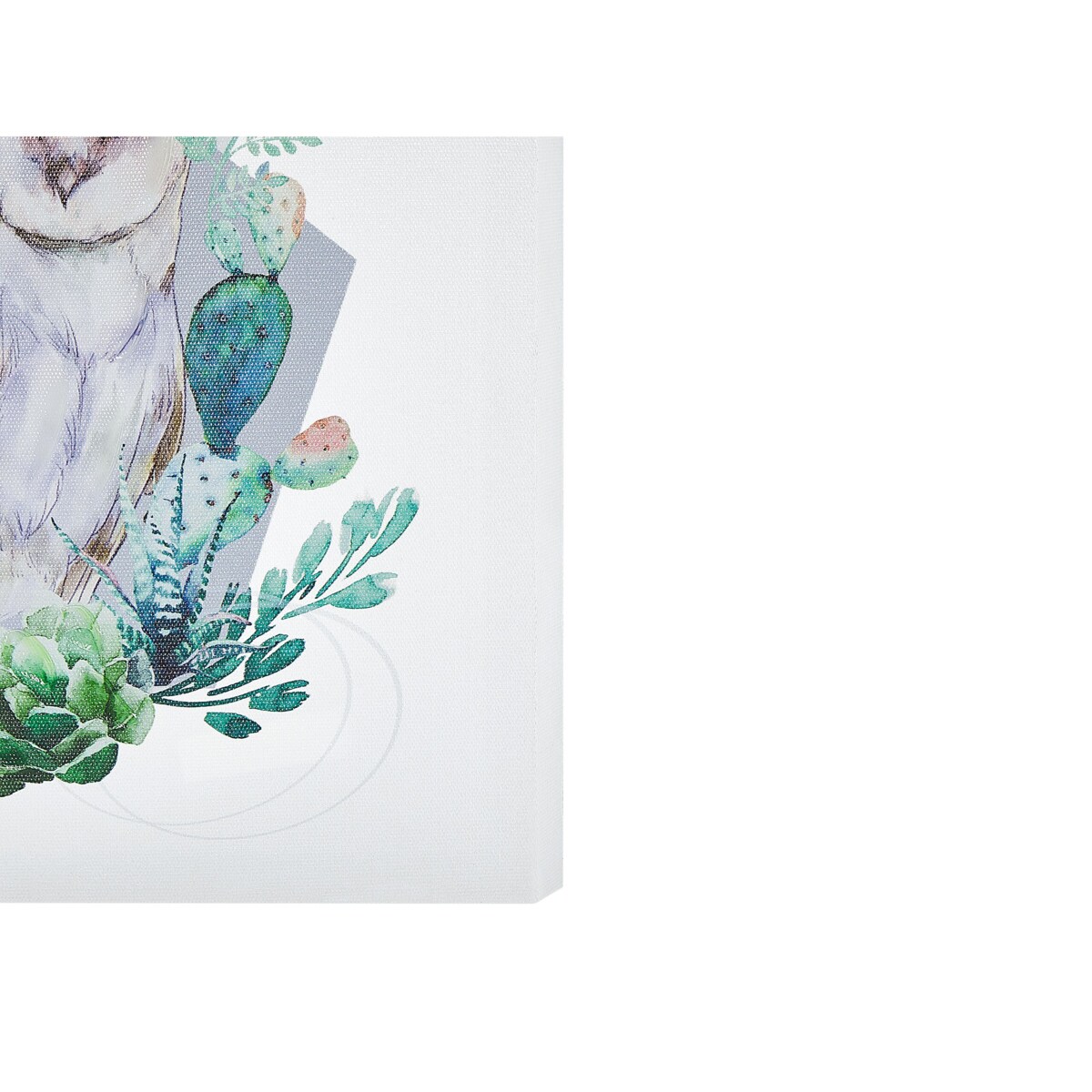 Zestaw 3 obrazów na płótnie zwierzęta 30 x 30 cm kolorowy MENAKA