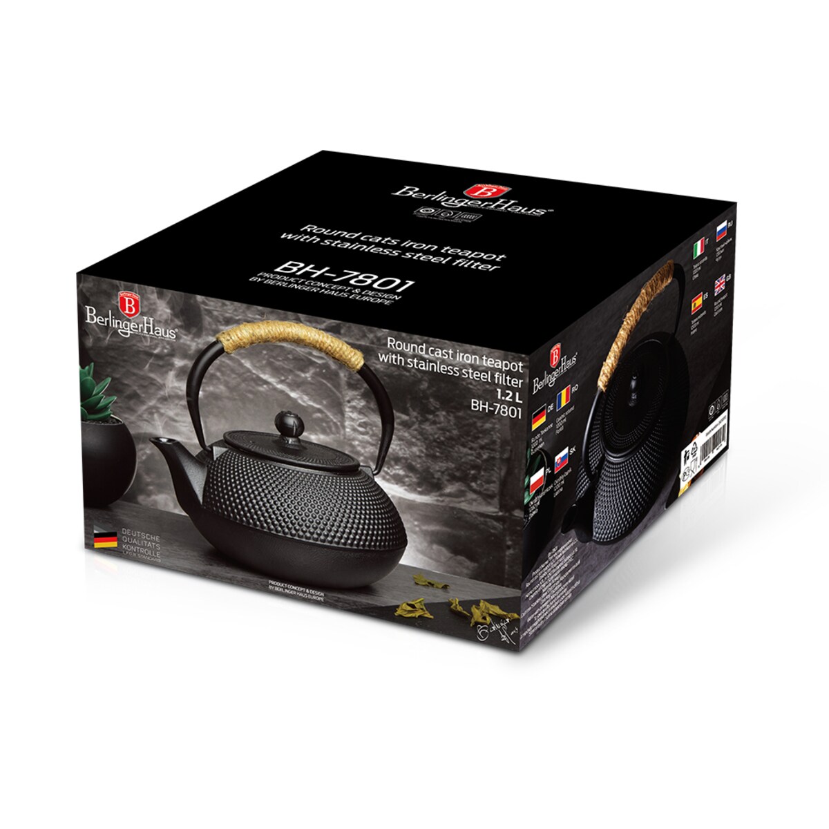 Zaparzacz Czarny 1,2l BerlingerHaus BH-7801