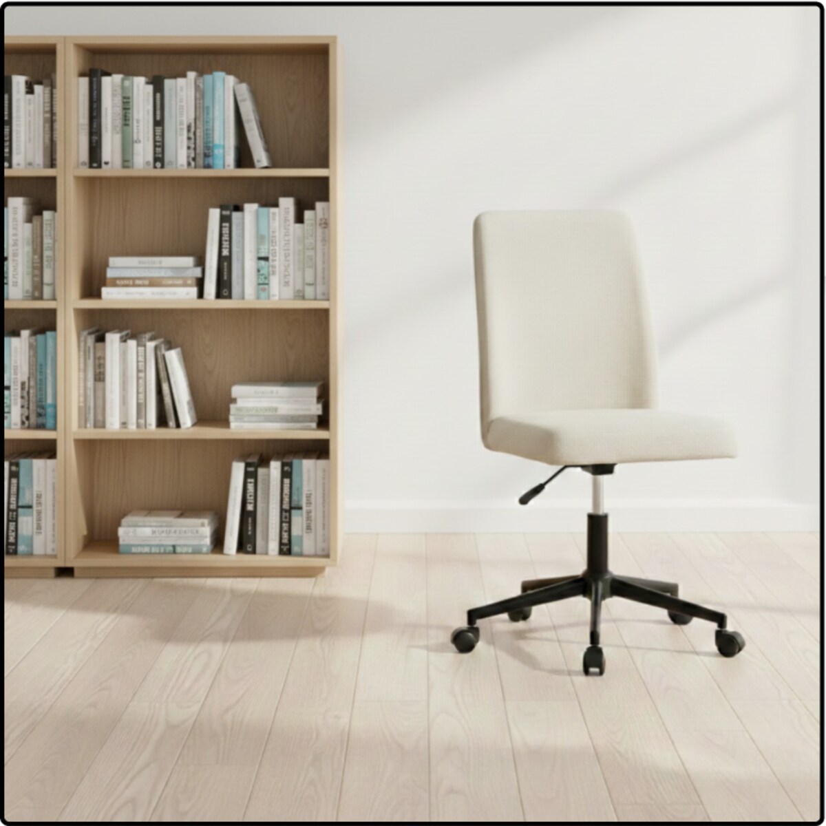 Fotel biurowy obrotowy krzesło biurowe wygodny do biurka regulowany beżowy welurowy