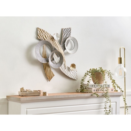 Dekoracja ścienna FENIT Metal 54 cm Złoty
