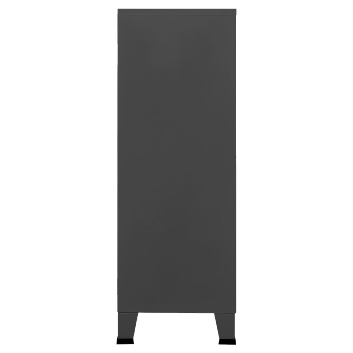 vidaXL Industrialna szafka, antracytowa, 75x40x115 cm, metalowa
