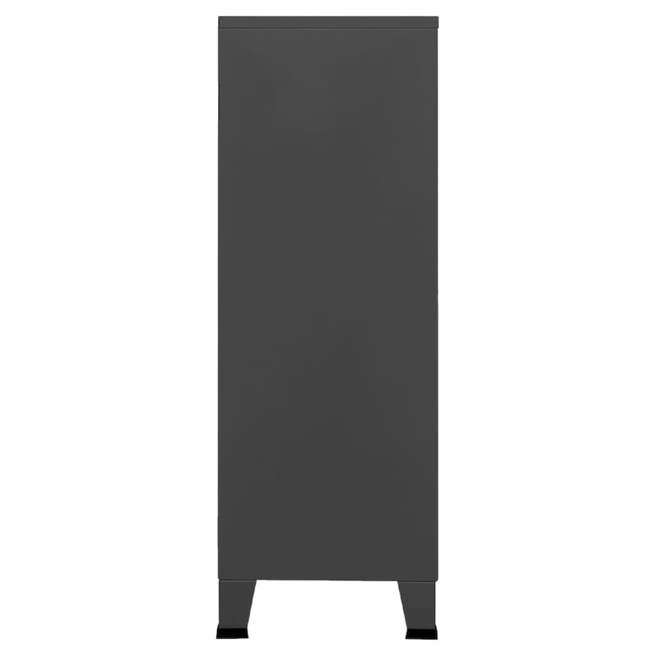 vidaXL Industrialna szafka, antracytowa, 75x40x115 cm, metalowa